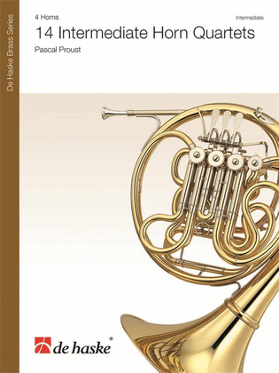 Book cover for 14 Intermediate Horn Quartets