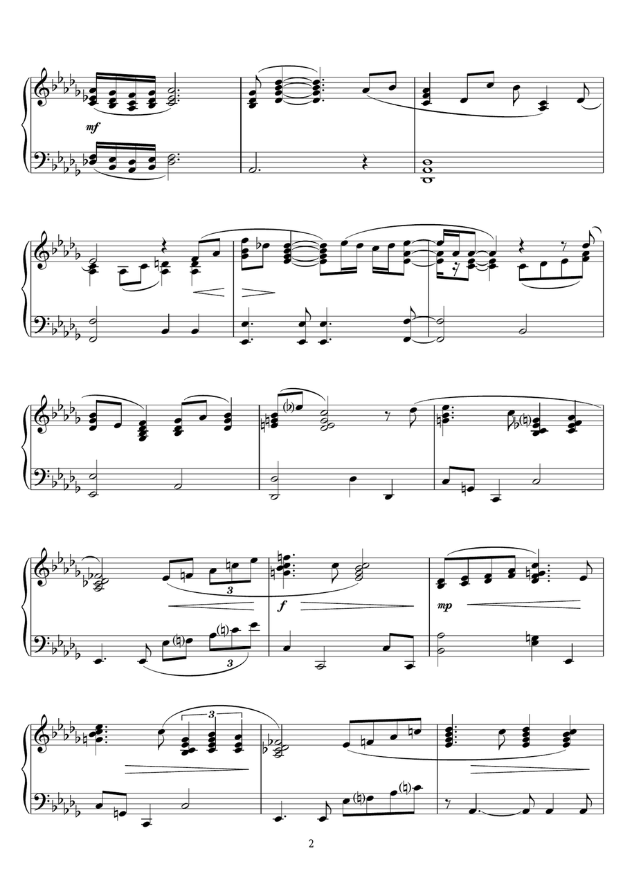 Alfie Piano Solo scores gallery preview page 2