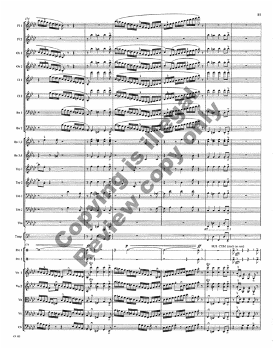 Symphony No. 1 Full Orchestra scores gallery preview page 189