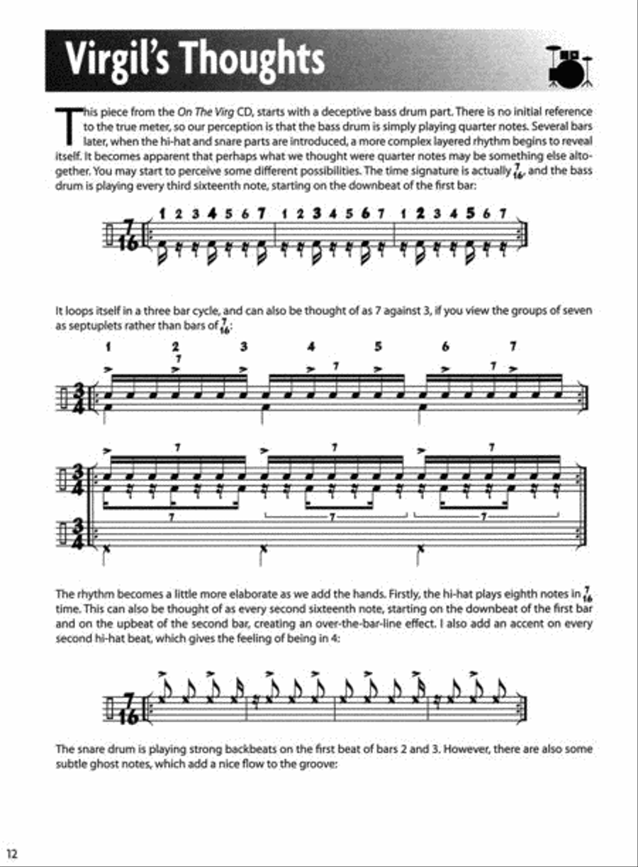 Virgil Donati (Book & 2 CDs) Drum Set scores gallery preview page 2