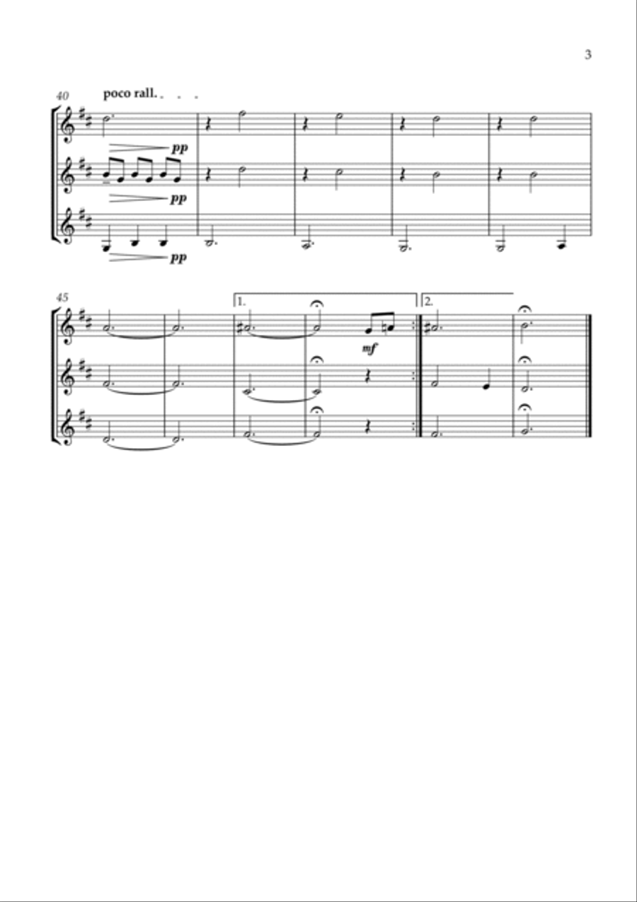 Je Te Laisserai Des Mots Woodwind Ensemble scores gallery preview page 3