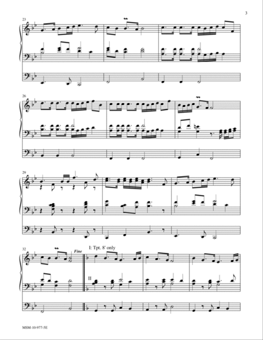 Trumpet Tune in B-flat Trumpet Tune in B-flat Trumpet scores gallery preview page 3