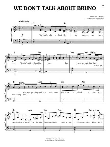 Encanto (Easy Piano) by Lin-Manuel Miranda Easy Piano - Sheet Music