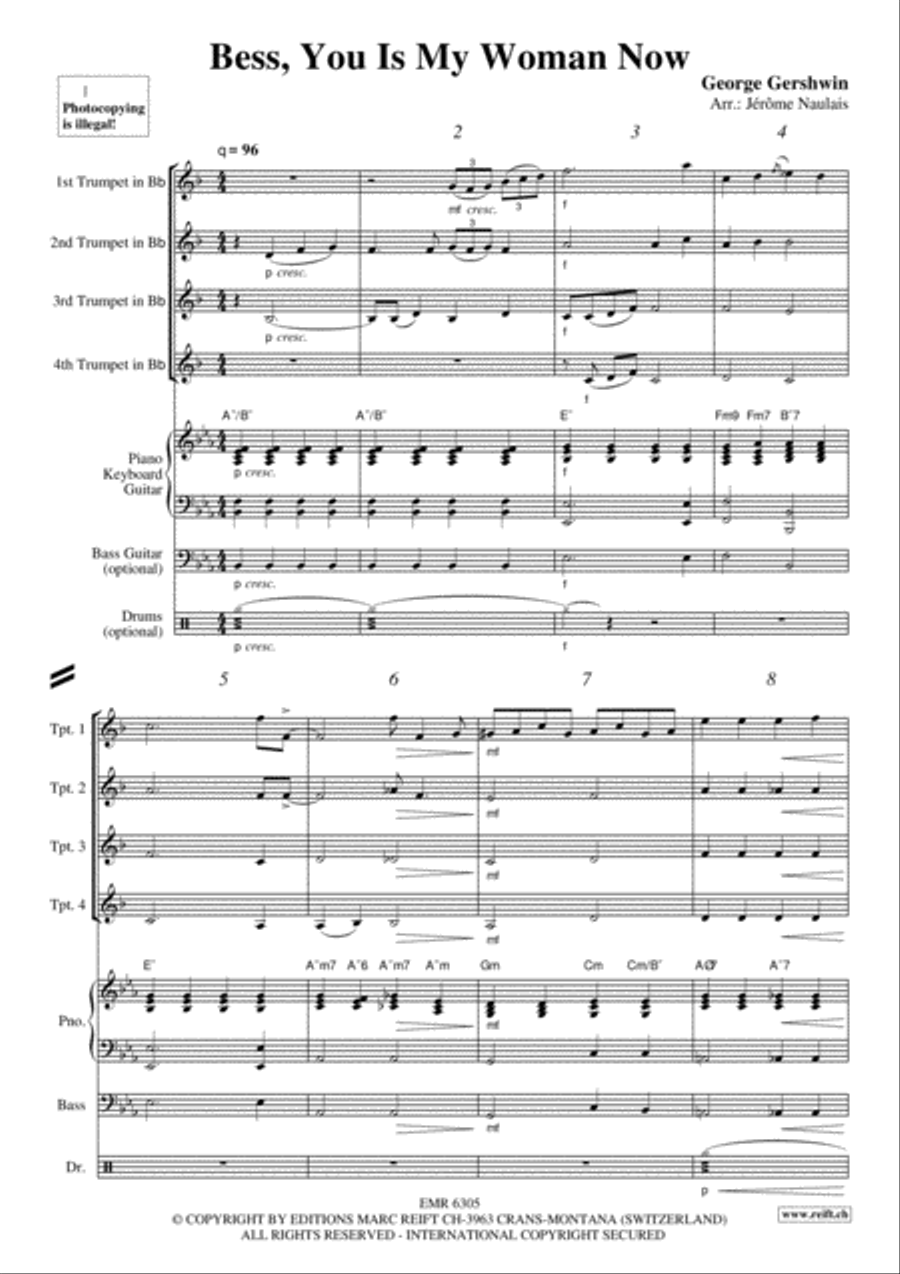 Bess, You Is My Woman Now Trumpet scores gallery preview page 3