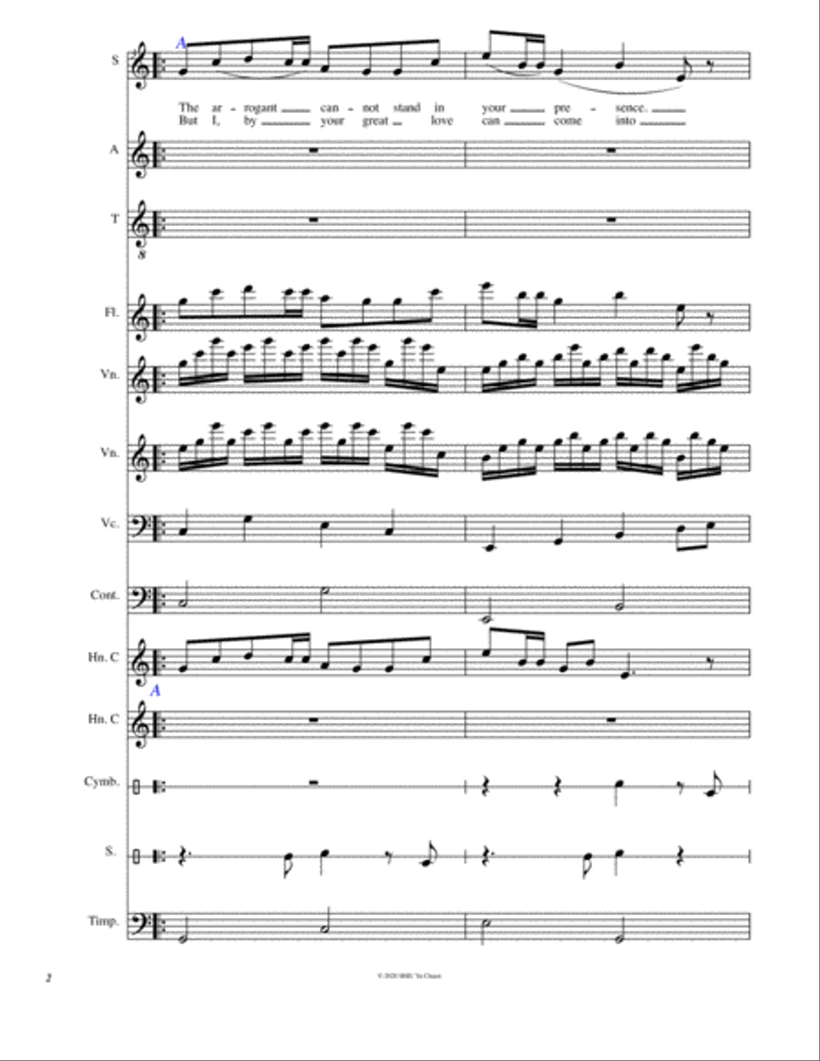 The arrogant cannot stand in your presence Large Ensemble scores gallery preview page 3