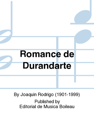Book cover for Romance de Durandarte