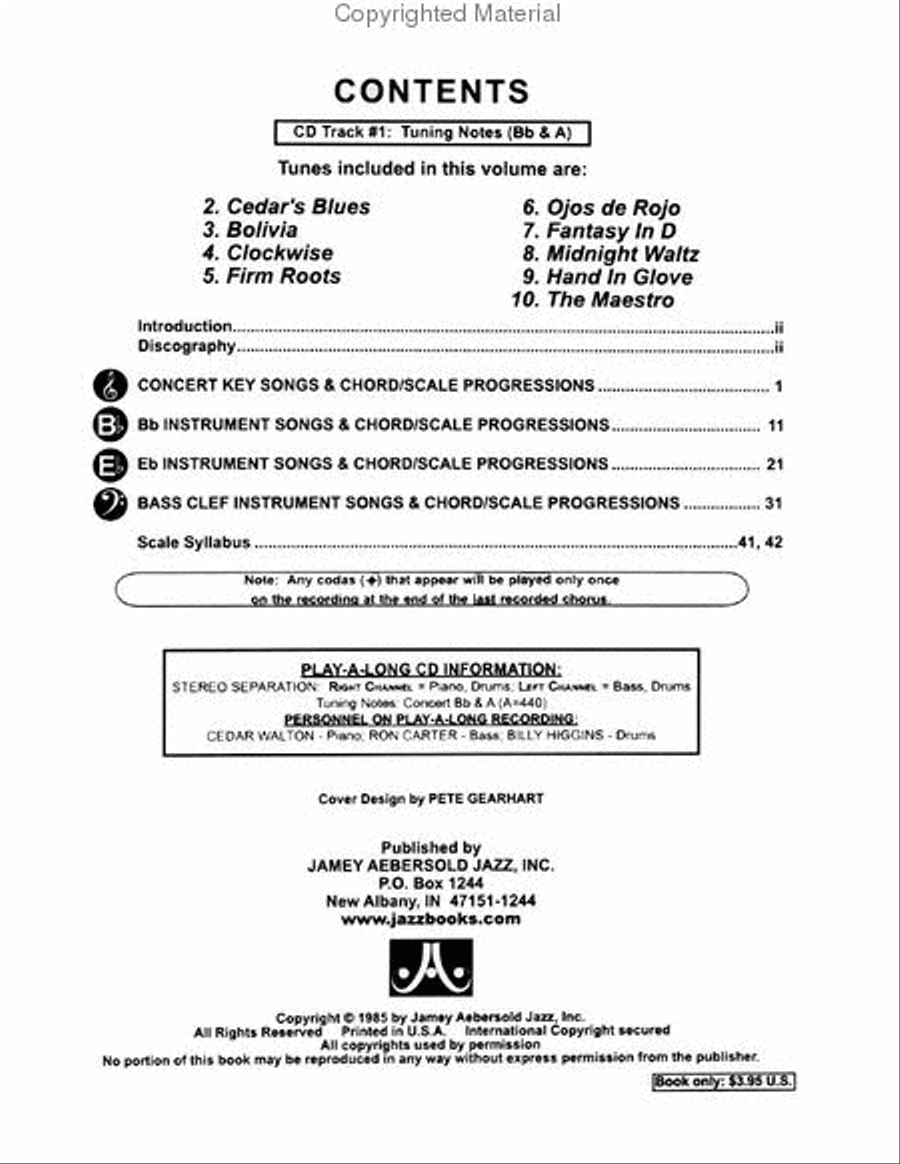 Volume 35 - Cedar Walton Volume 35 - Cedar Walton Voice scores gallery preview page 2