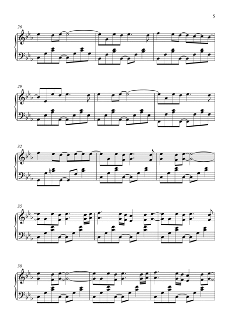 Desert Rose Desert Rose Piano Solo scores gallery preview page 5