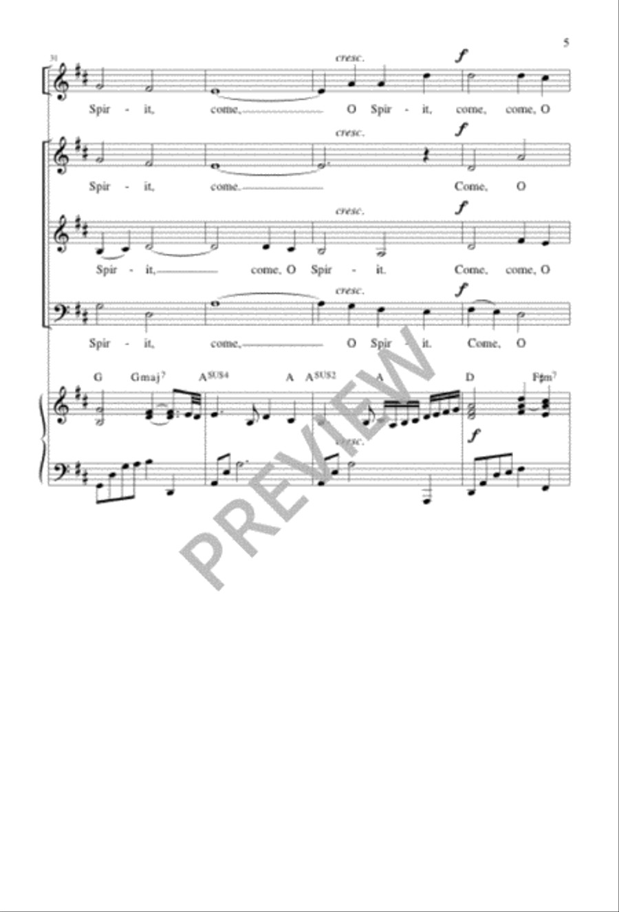 Send, O God, Your Holy Spirit 3-Part scores gallery preview page 5