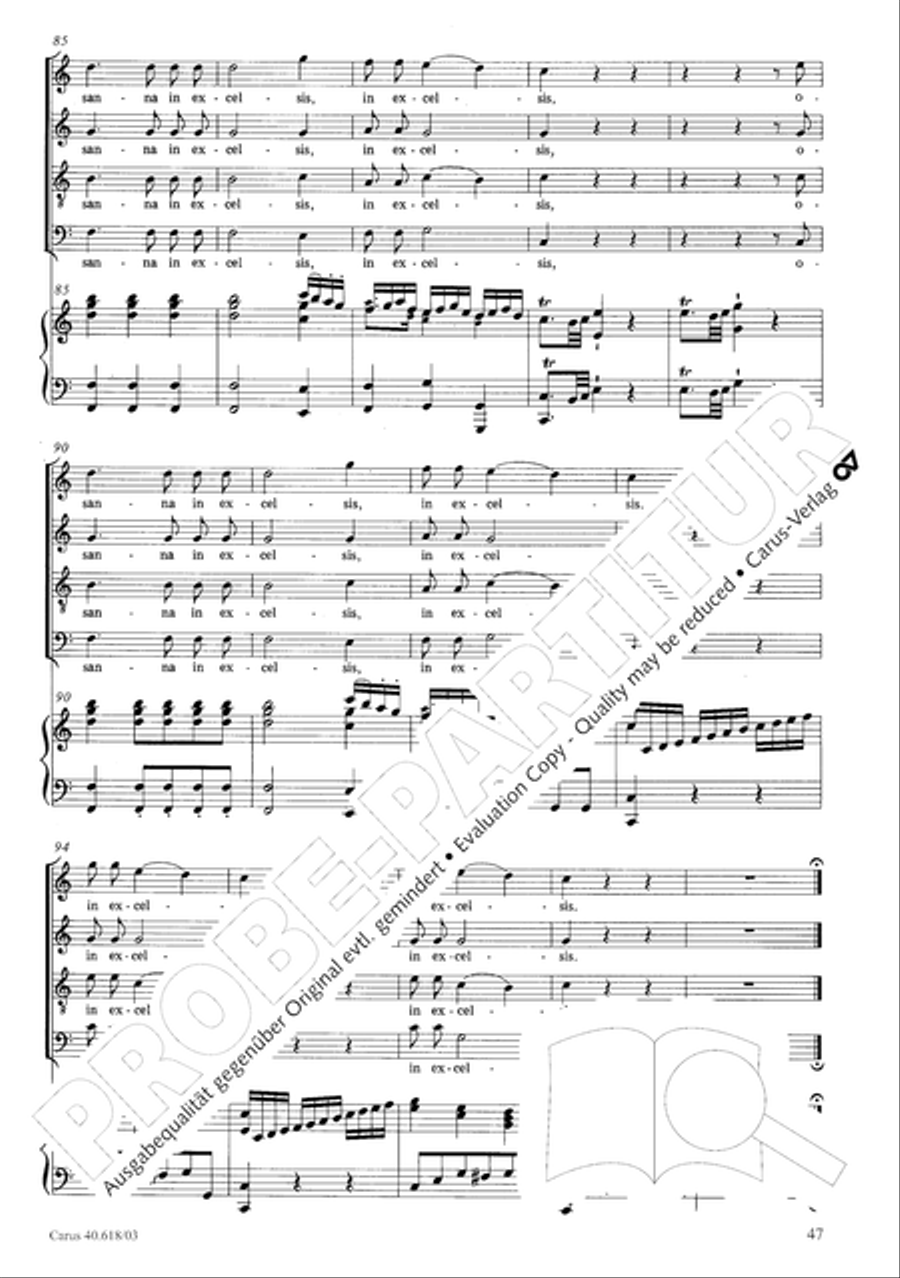 Mass in C (Missa in C) 4-Part scores gallery preview page 48