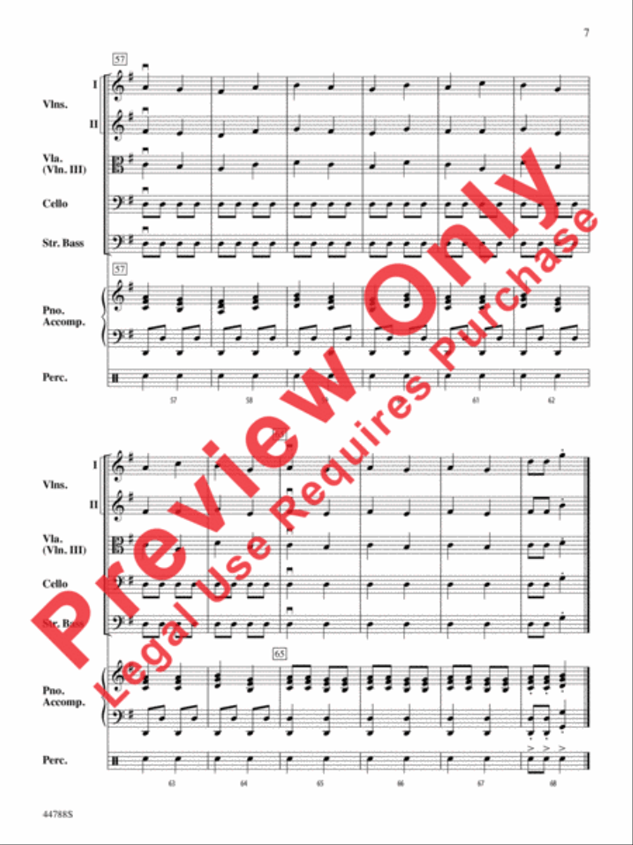 Russian Dance from The Nutcracker String Orchestra scores gallery preview page 15