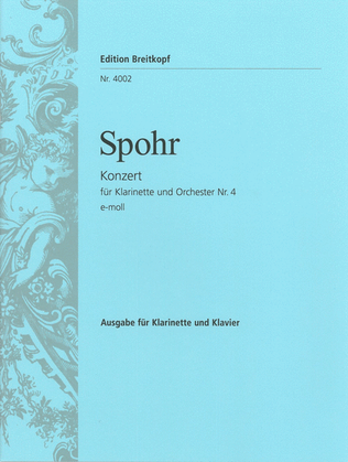 Book cover for Clarinet Concerto No. 4 in E minor