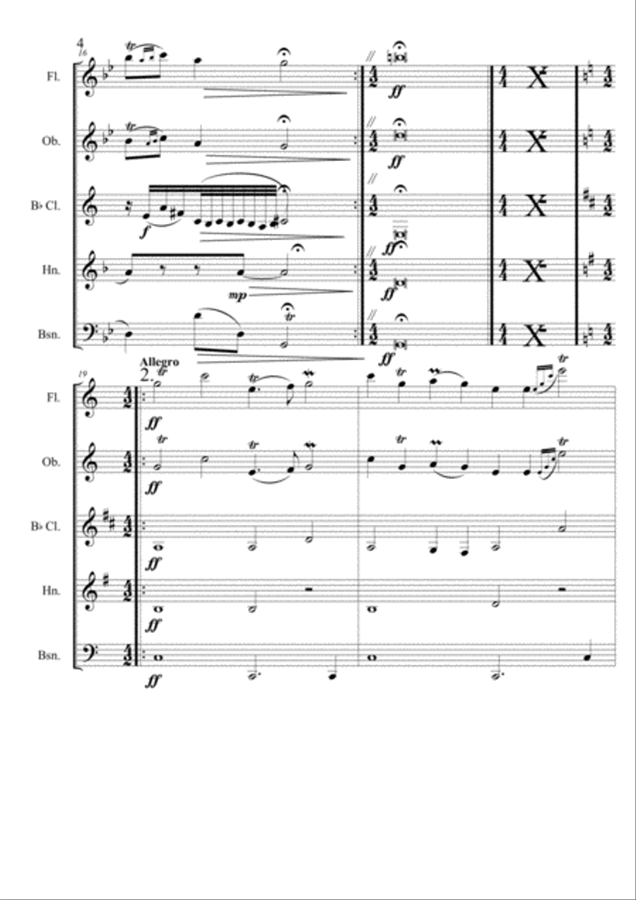 Farnaby Suite Farnaby Suite Woodwind Quintet scores gallery preview page 4