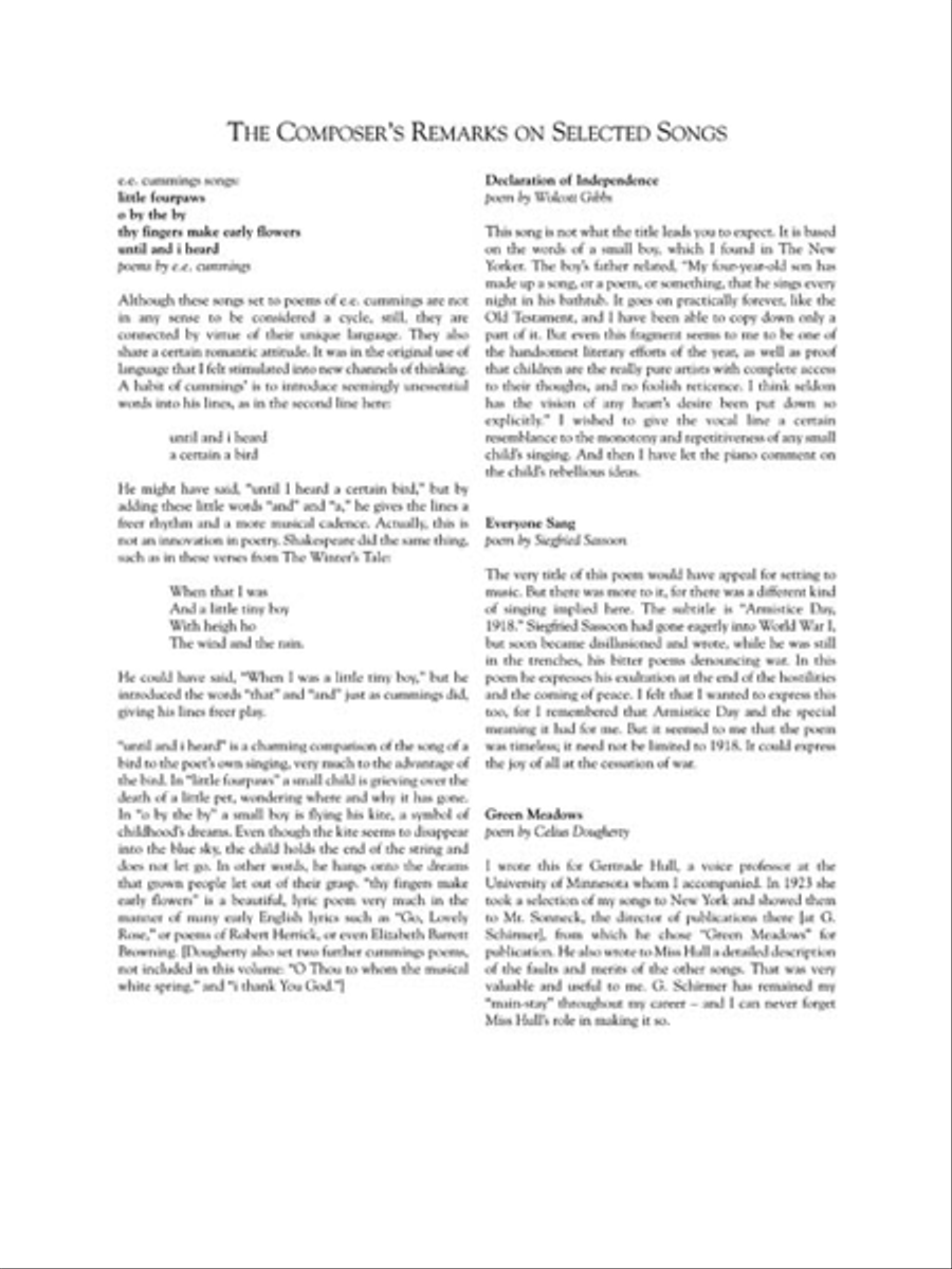 Celius Dougherty - 30 Art Songs in Original Keys Voice Solo scores gallery preview page 5