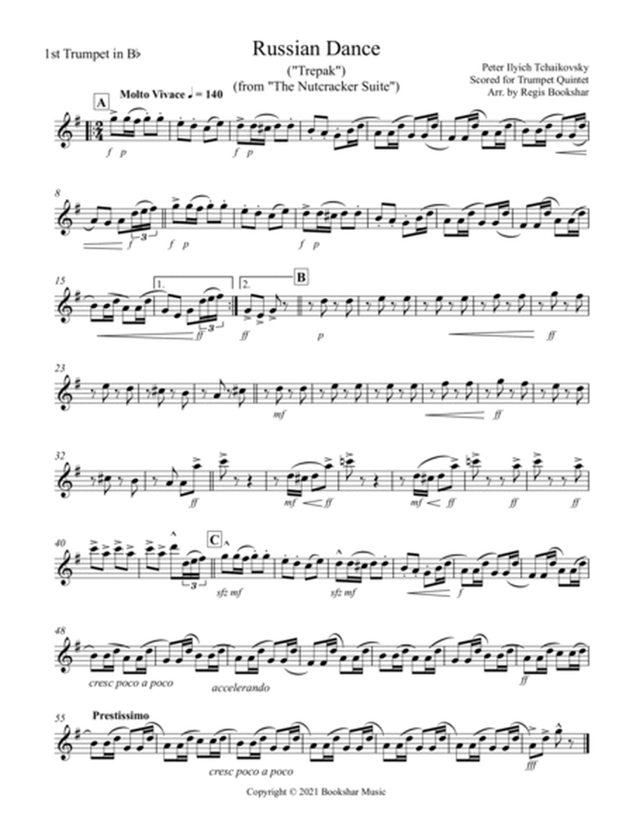 Russian Dance ("Trepak") (from "The Nutcracker Suite") (F) (Trumpet Quintet)