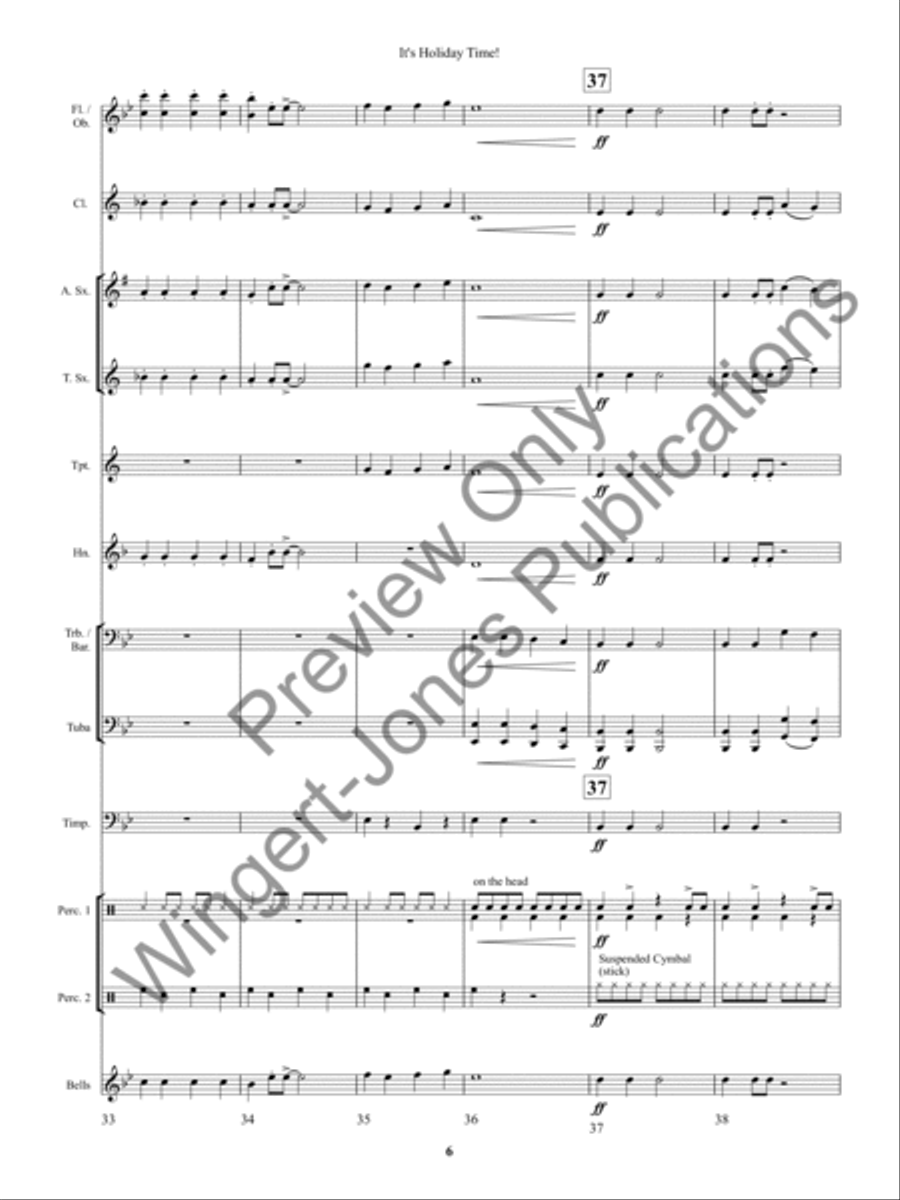 It's Holiday Time! Concert Band scores gallery preview page 10