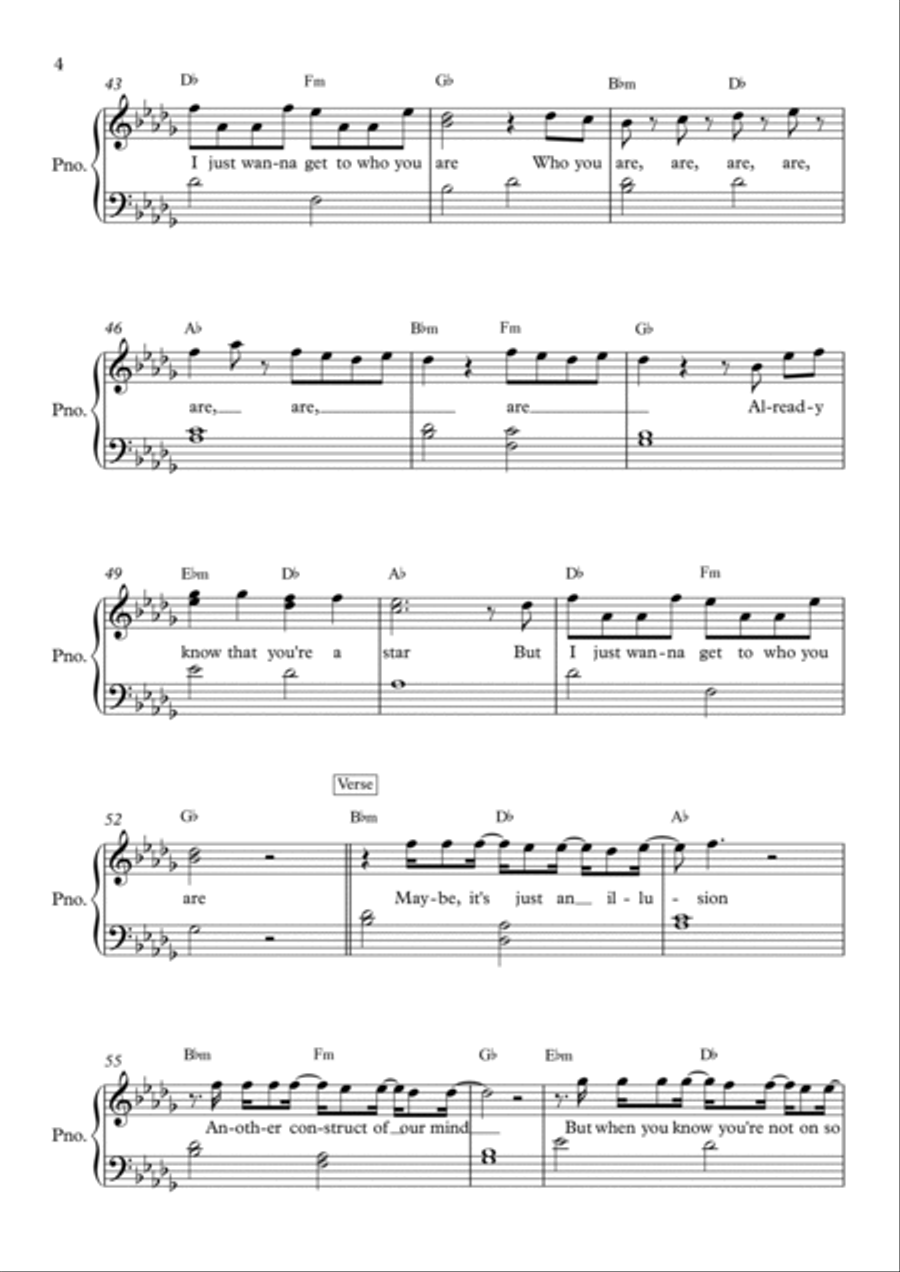 Who You Are Who You Are Piano, Vocal, Guitar scores gallery preview page 4