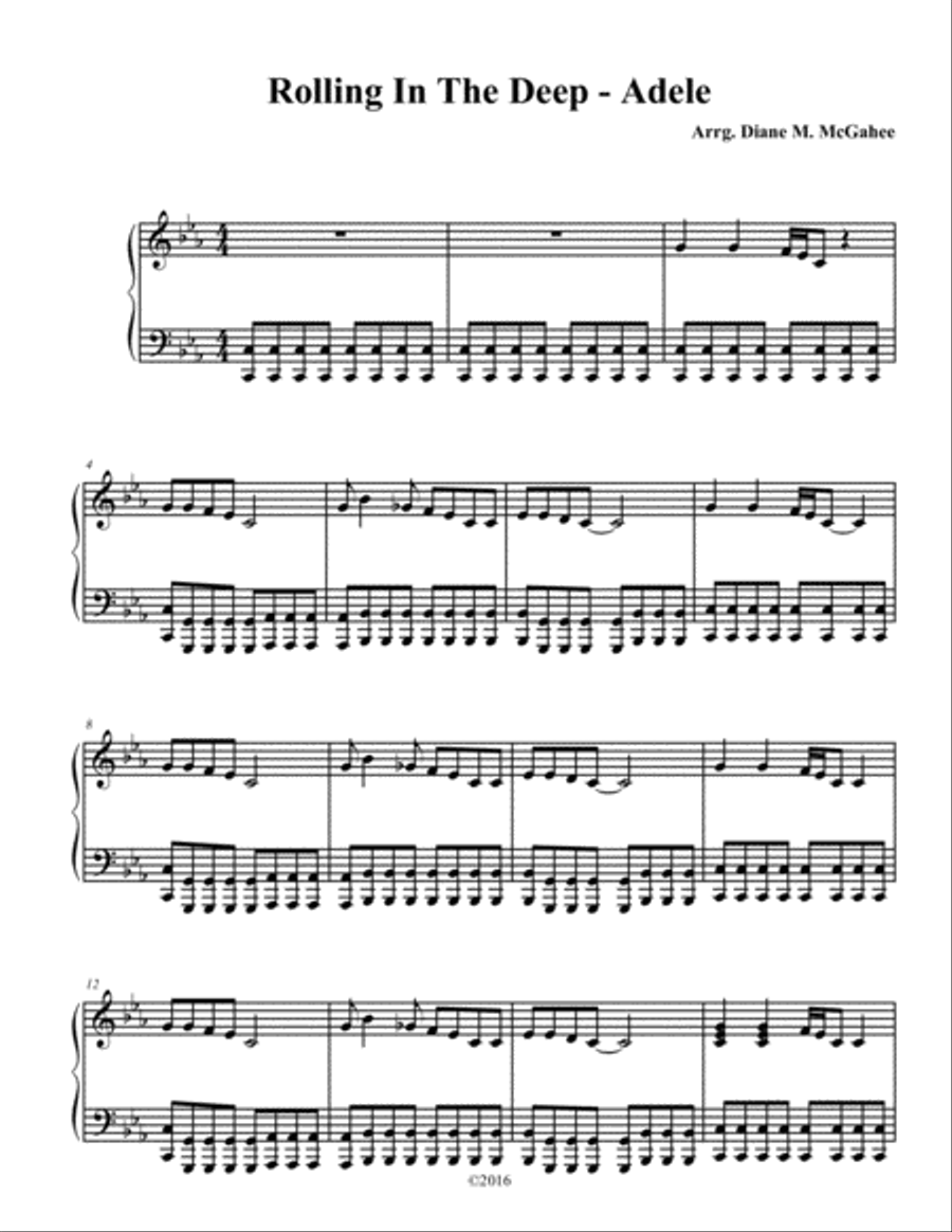Rolling In The Deep Small Ensemble scores gallery preview page 1