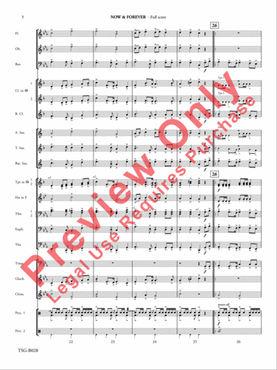 Now & Forever Concert Band scores gallery preview page 6