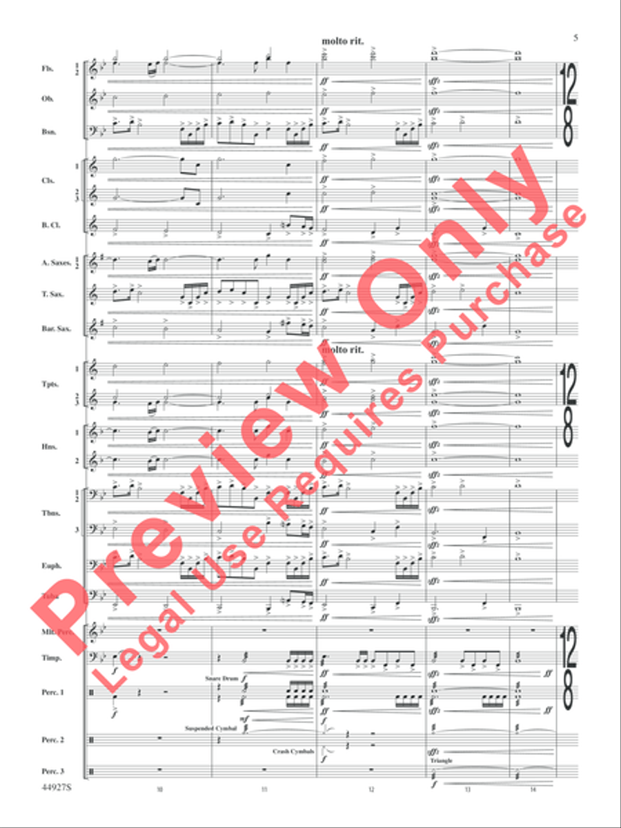 At the Movies with John Williams Concert Band scores gallery preview page 30
