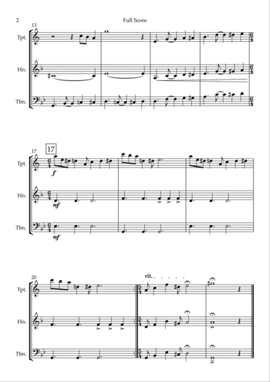 The Incredibles (main Theme) Brass Ensemble scores gallery preview page 2