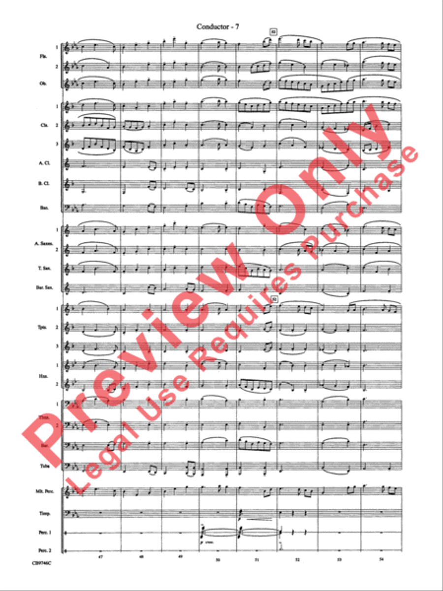 Ashokan Farewell (from The Civil War) Concert Band scores gallery preview page 9