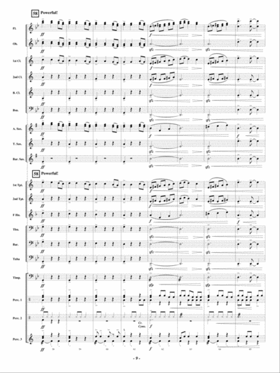 Latin Bell Carol Concert Band scores gallery preview page 9