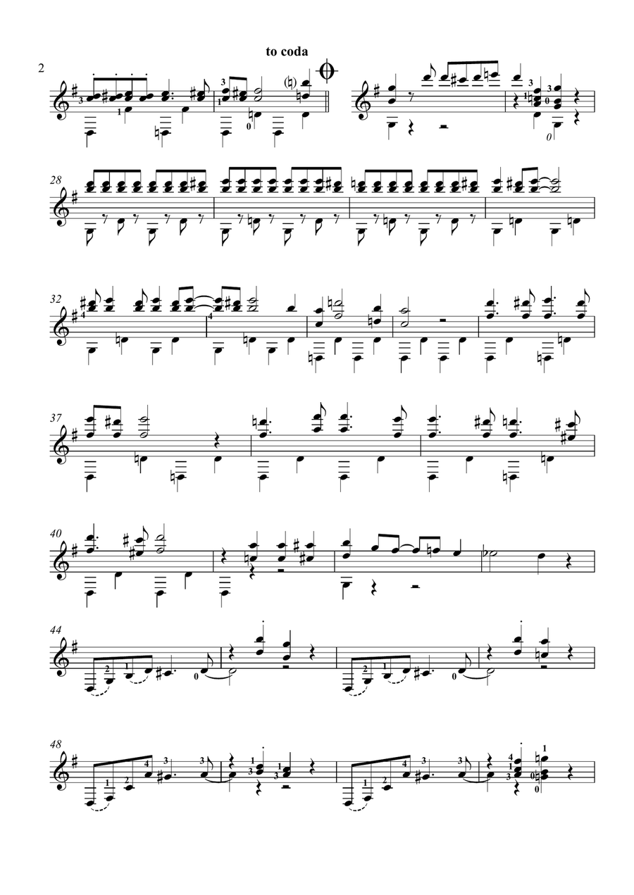 The Third Man (the Harry Lime Theme) Guitar Solo scores gallery preview page 2
