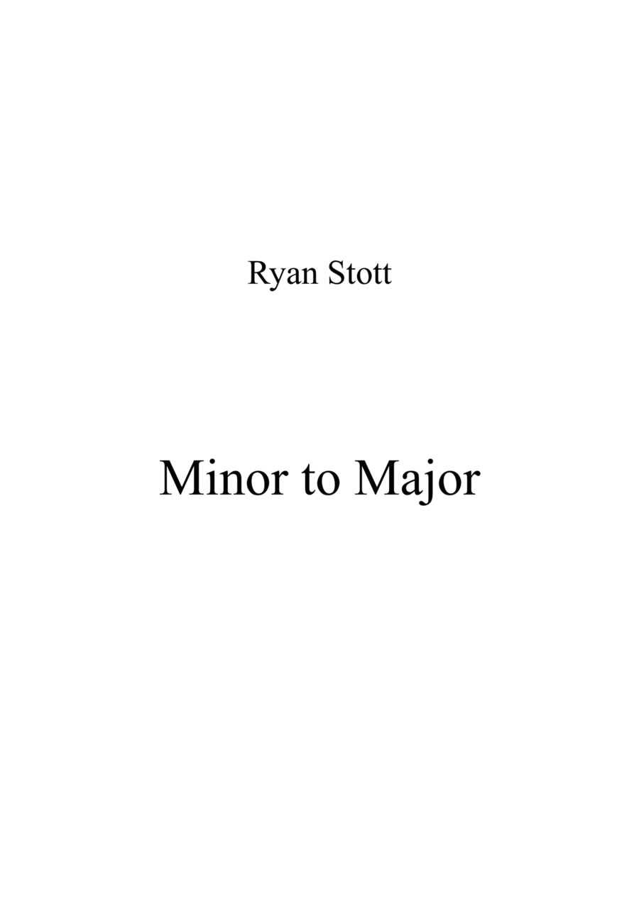 Minor to Major Piano Solo scores gallery preview page 1