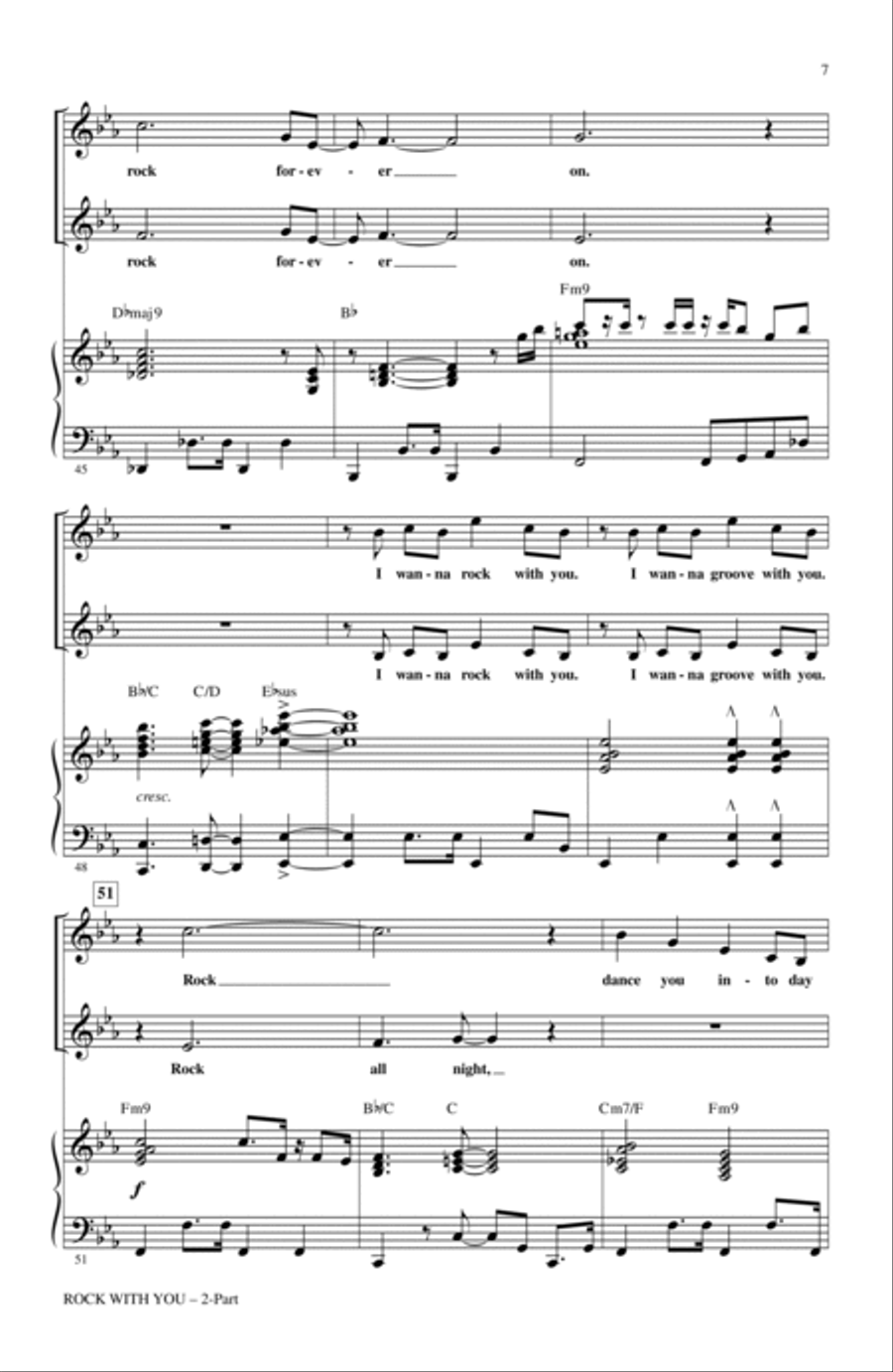 Rock With You - A Tribute to Michael Jackson (Medley) 2-Part scores gallery preview page 6
