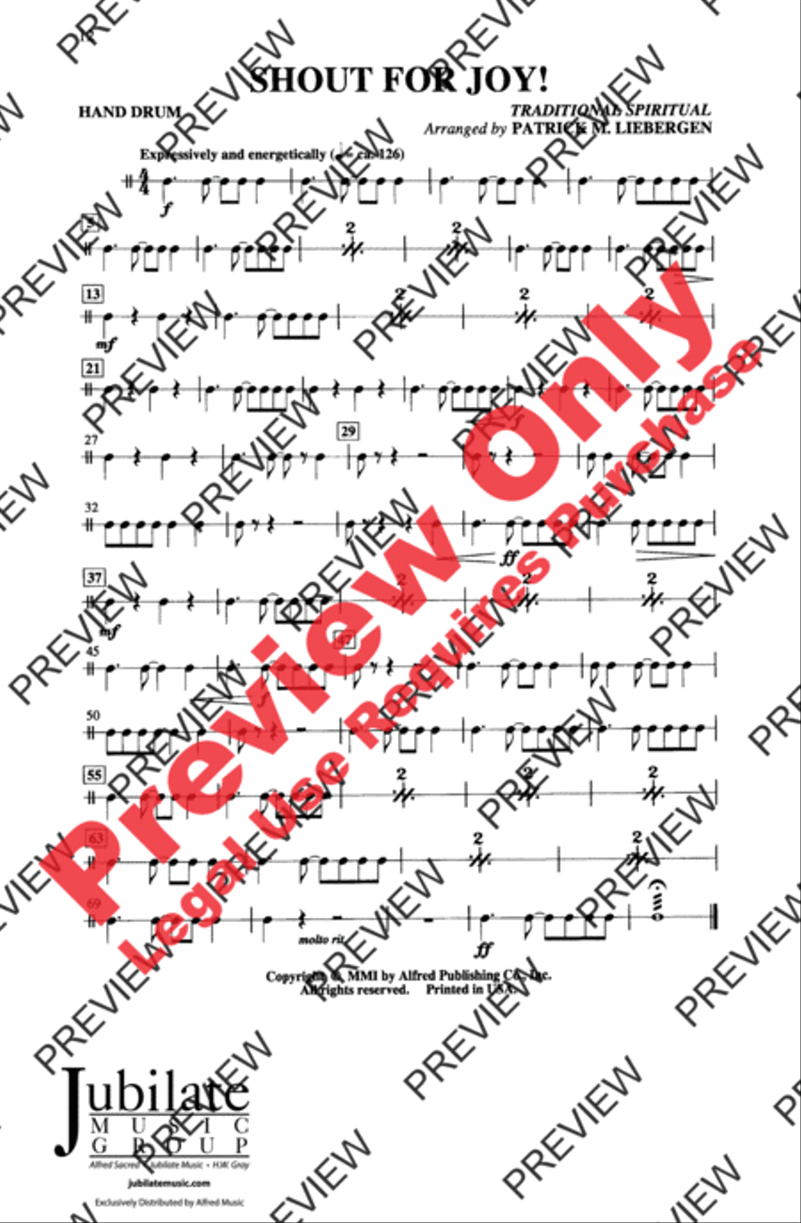 Shout for Joy! 4-Part scores gallery preview page 12