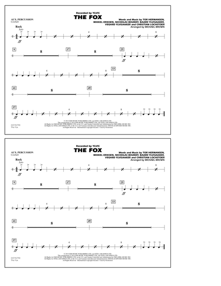 The Fox (What Does The Fox Say?) (arr. Michael Brown) - Aux Percussion