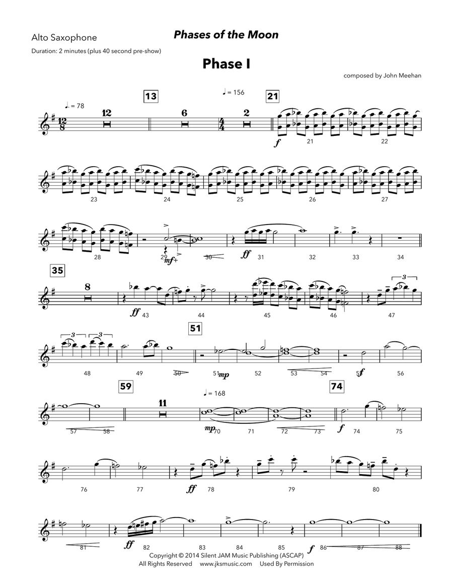 Phases of the Moon Marching Band scores gallery preview page 6