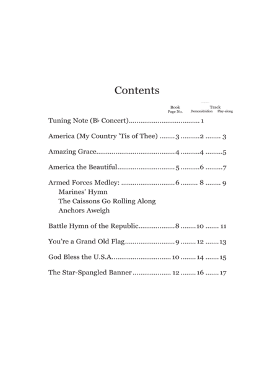 Patriotic Instrument Solos Book/CD - Trumpet Trumpet scores gallery preview page 2