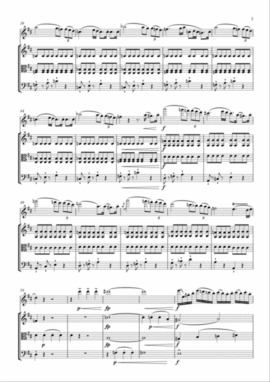 Flute Quartet for flute, violin, viola & cello Small Ensemble scores gallery preview page 4