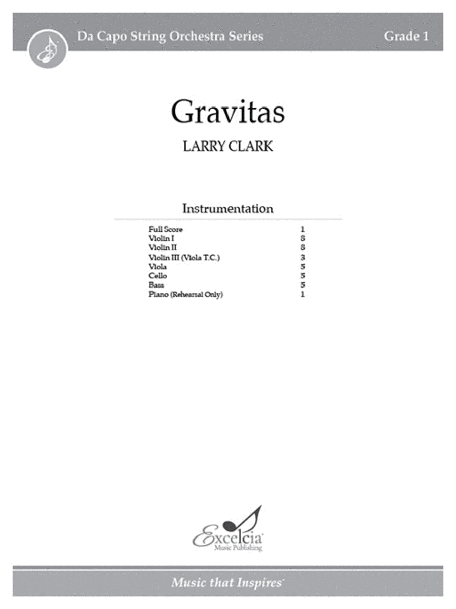 Gravitas- Full Score