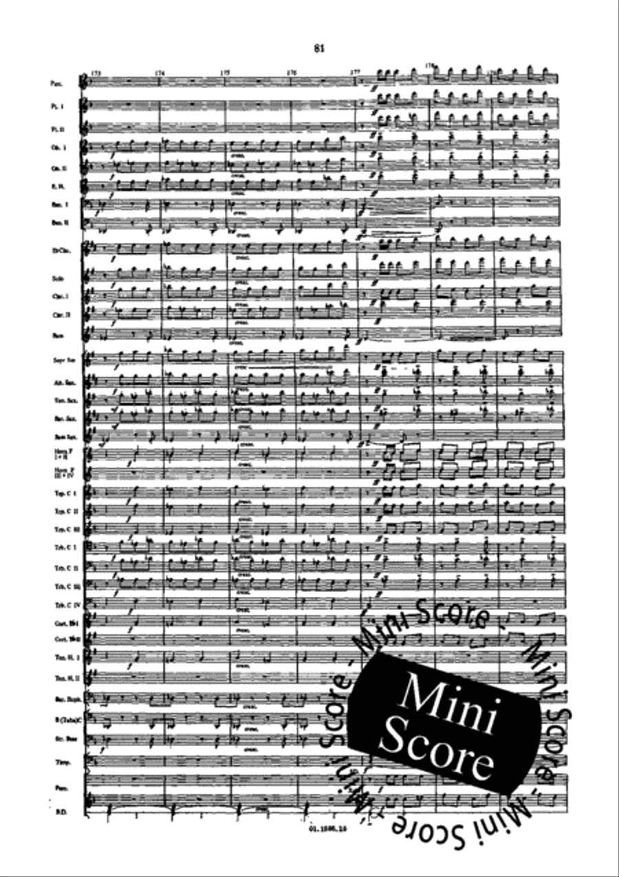 Suite Divertimento Concert Band scores gallery preview page 85