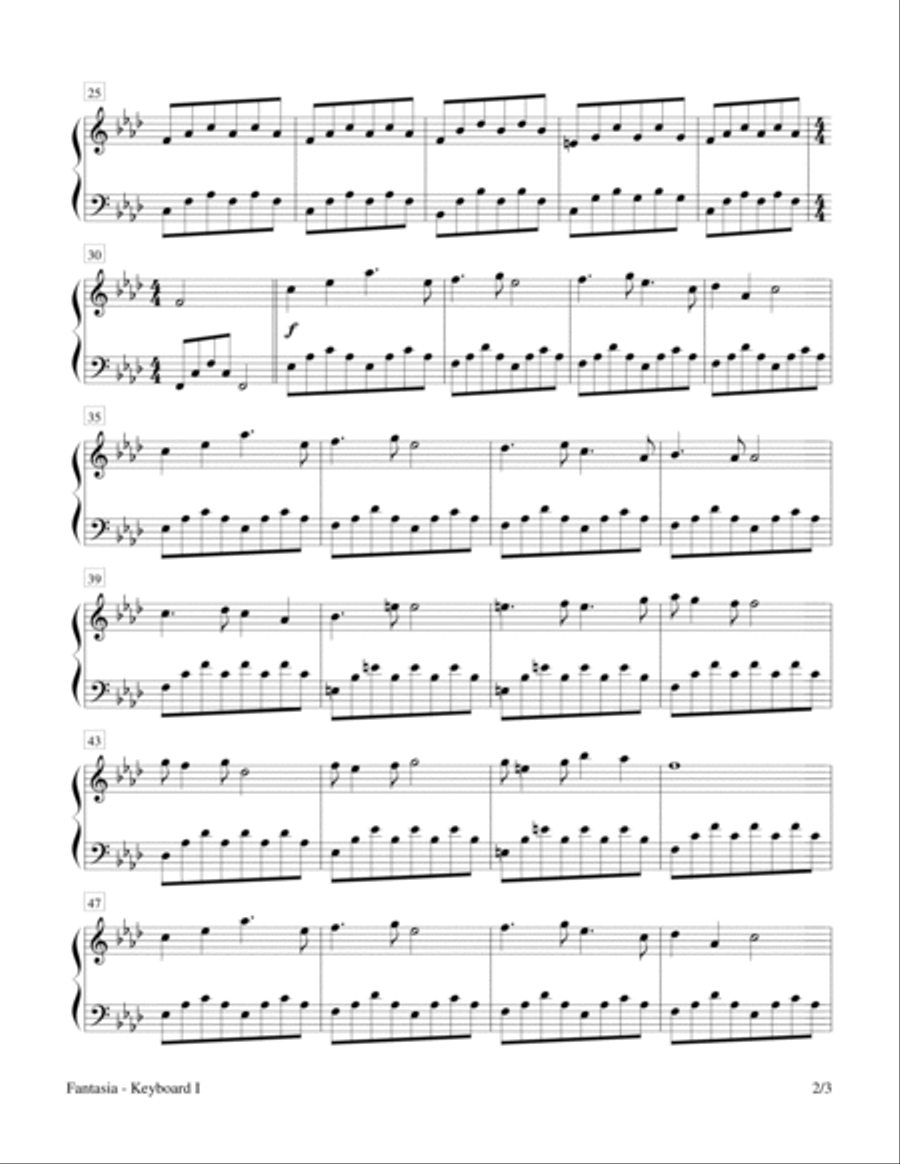 Sounds of Creation - Fantasia (Keyboard Duet; 2 Pianos, 4 Hands) 2 Pianos, 4-Hands scores gallery preview page 2