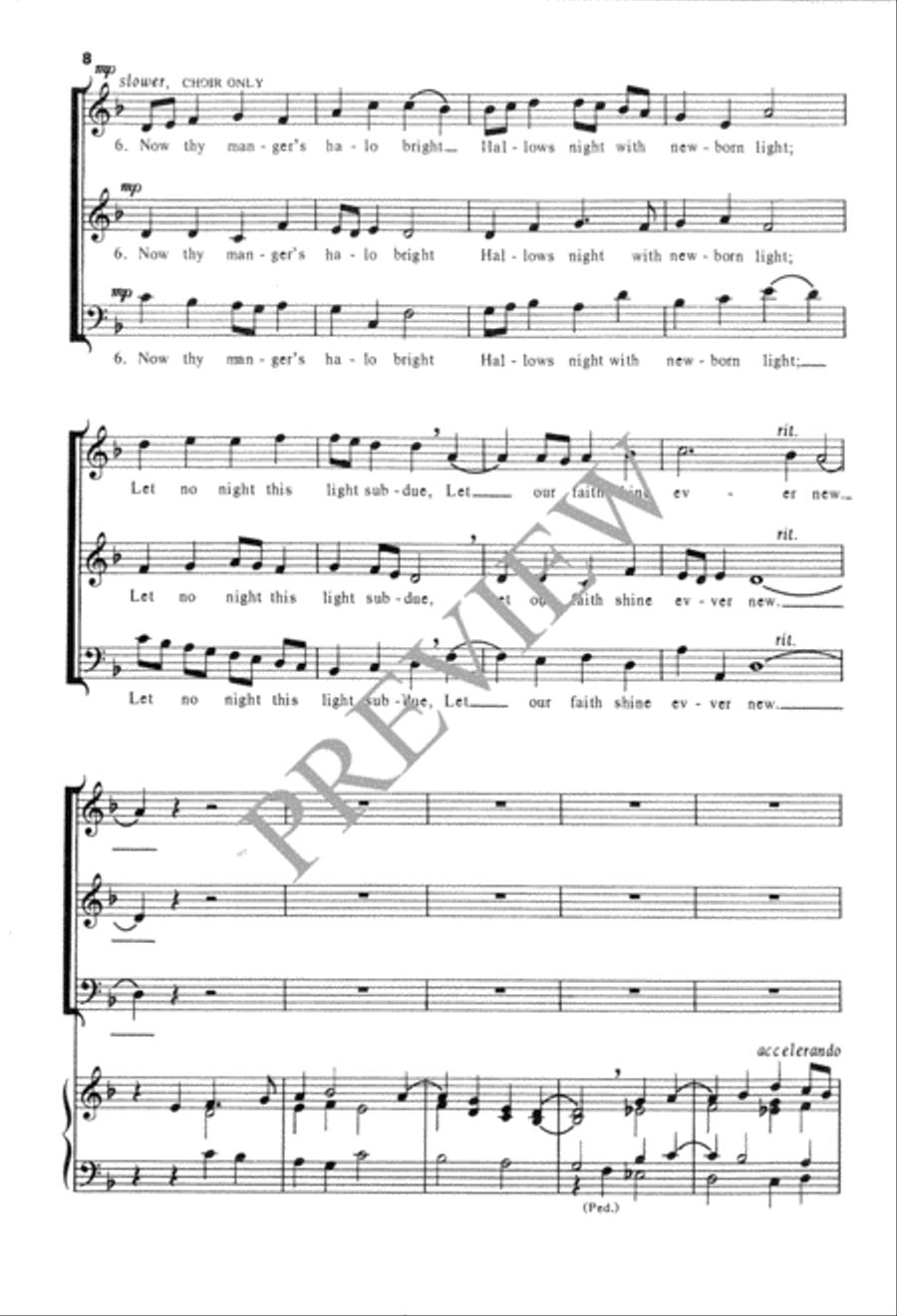 Savior of the Nations, Come 3-Part scores gallery preview page 9