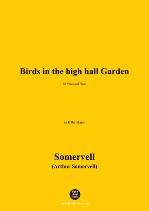 Book cover for Somervell-Birds in the high hall Garden,in E flat Major