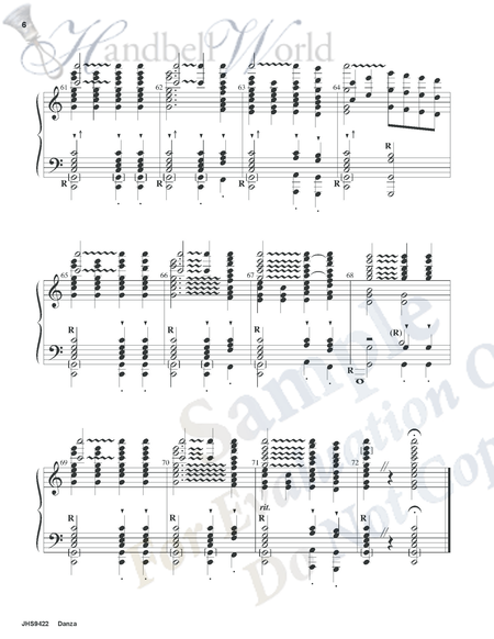 Danza - handbell score (4-6 octaves)