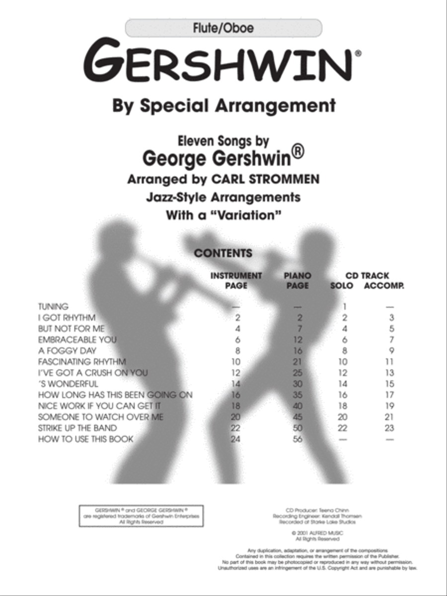 Gershwin By Special Arrangement - Flute/Oboe