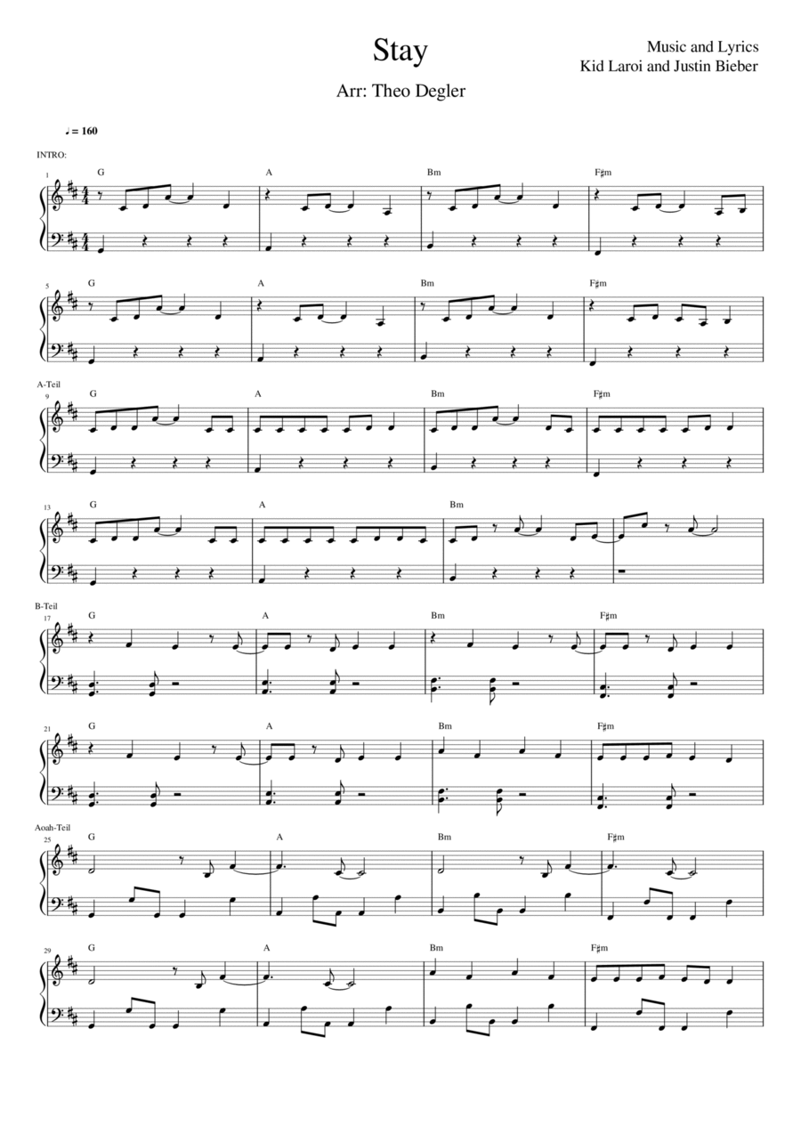 Stay Piano Method scores gallery preview page 1