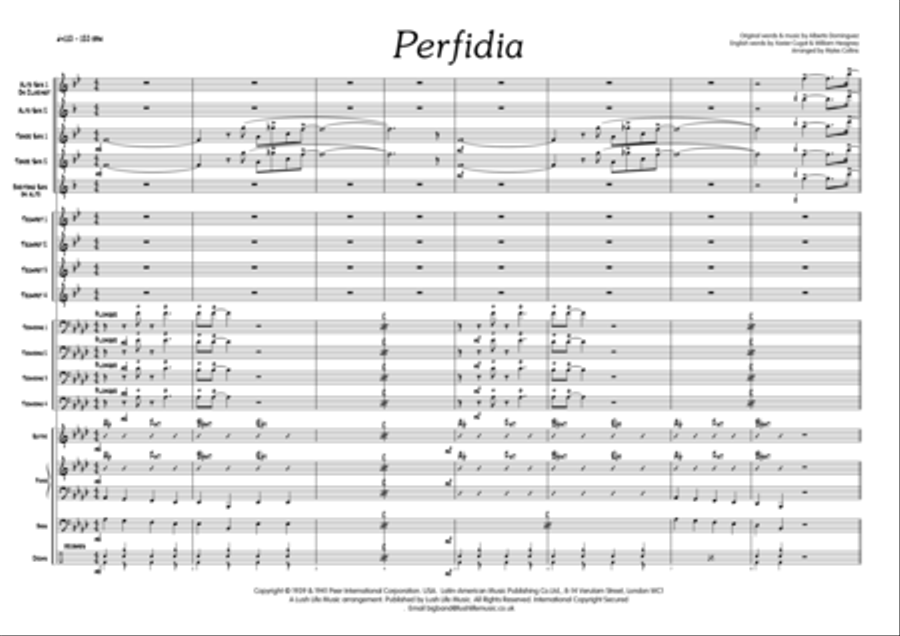Perfidia Big Band scores gallery preview page 2