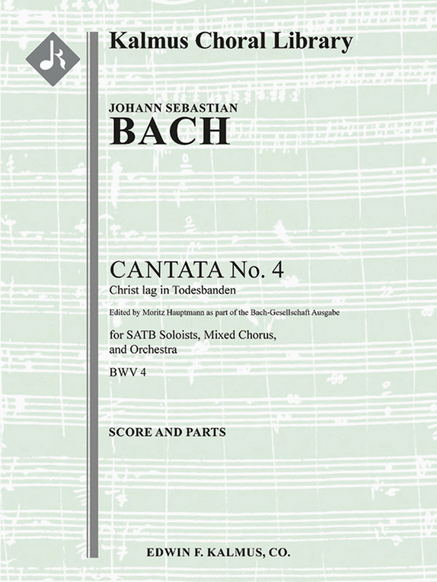 Cantata No. 4: Christ lag in Todesbanden, BWV 4 (3rd version) 4-Part scores gallery preview page 1