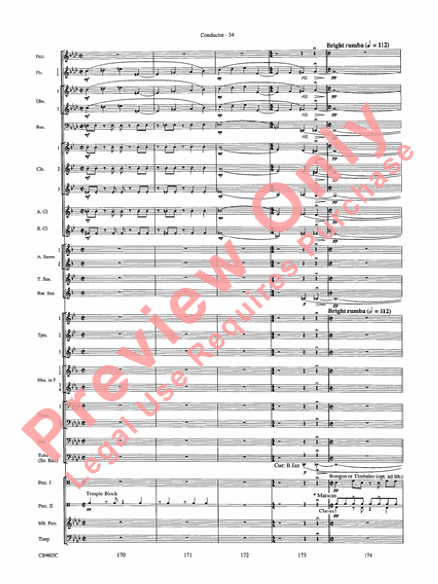 The Symphonic Gershwin The Symphonic Gershwin Concert Band scores gallery preview page 38