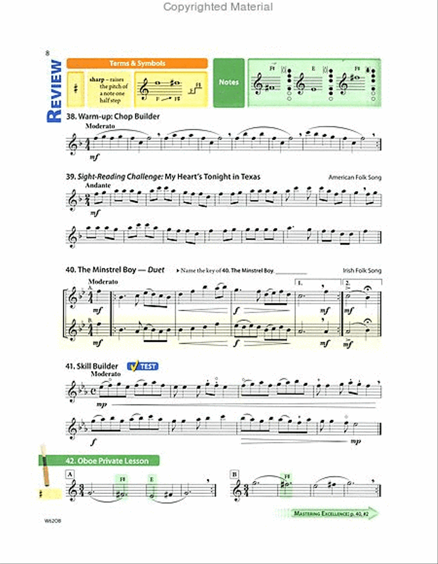 Tradition of Excellence Book 2 - Oboe Concert Band Methods scores gallery preview page 5