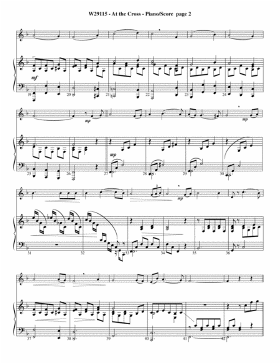 At The Cross Violin Solo scores gallery preview page 2