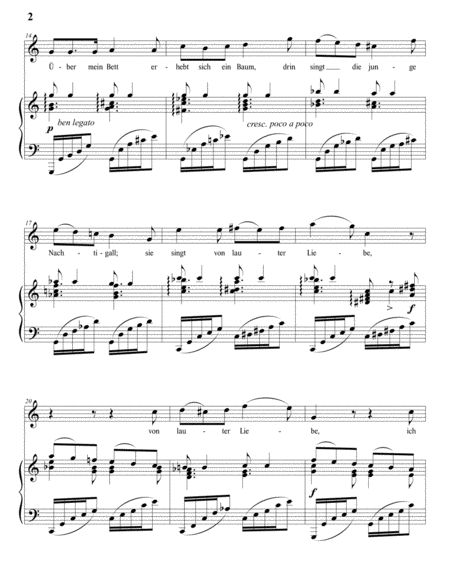 BRAHMS: Der Tod, das ist die kühle Nacht, Op. 96 no. 1 (transposed to C major)