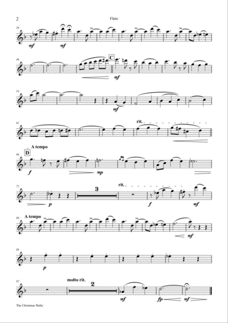 The Christmas Waltz Woodwind Quintet scores gallery preview page 6